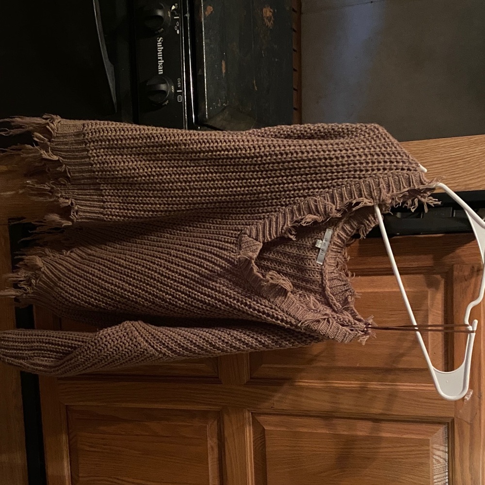 Cozy Fringed Knit Sweater